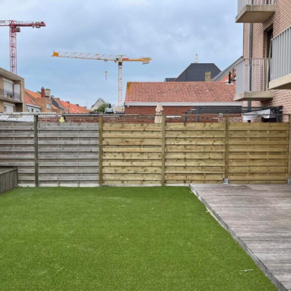Herstellingen van stormschade te Nieuwpoort